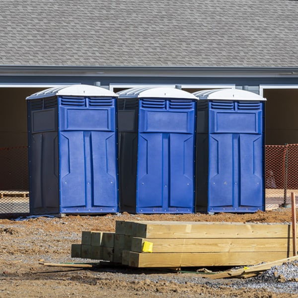 is there a specific order in which to place multiple porta potties in Weir Texas